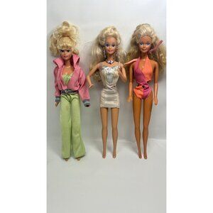 Vintage Assorted Barbie Dolls Lot Of 3